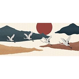 Graphic Cranes 5643 Wallpaper Wall Mural