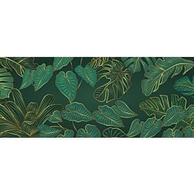 Gold Line Philodendron Botanical 9887 Wallpaper Wall Mural