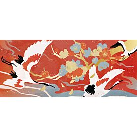 Bold Colorful Cranes 4108 Wallpaper Wall Mural