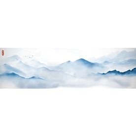 Mountains Ink Wash Painting 5546 Wallpaper Wall Mural