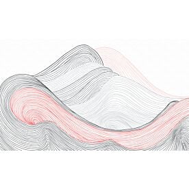 Abstract Mountain Lines 1035 Wallpaper Wall Mural