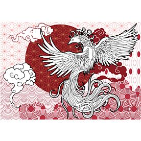 Chinese Fenghuang Phoenix 0181 Wallpaper Wall Mural