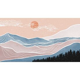 Minimalist Mountain Landscape 3467 Wallpaper Wall Mural