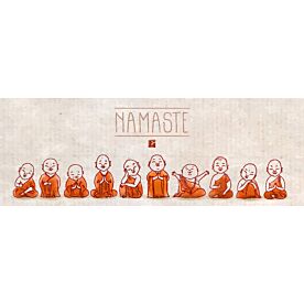 Japanese Buddhist Monks Namaste Doodle 2613 Wallpaper Wall Mural