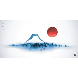 Japan Fujiyama Mountain Ink Wash Painting 2832 Wallpaper Wall Mural