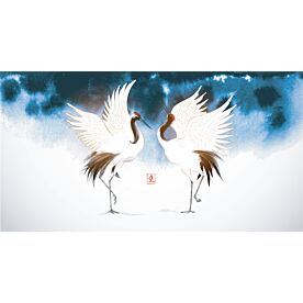 Japanese Dancing Cranes 8493 Wallpaper Wall Mural