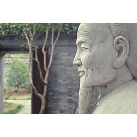 Confucius Statue in Garden Wallpaper Wall Mural