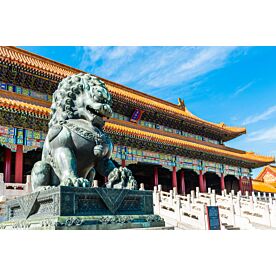 Bronze Lion Forbidden City Beijing Wallpaper Wall Mural