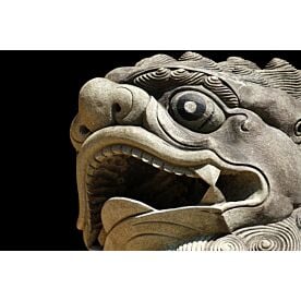 Chinese Stone Lion Wallpaper Wall Mural