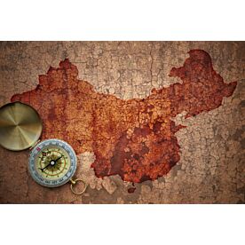 Vintage Map of China Wallpaper Wall Mural