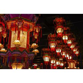 Red Chinese Lanterns 7970 Wallpaper Wall Mural