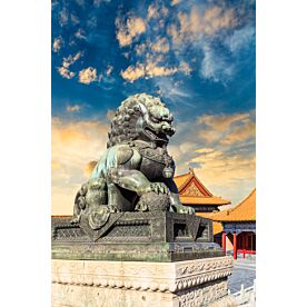 Forbidden City with Bronze Lion 6001 Wallpaper Wall Mural