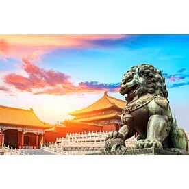 Forbidden City with Bronze Lion 4374 Wallpaper Wall Mural