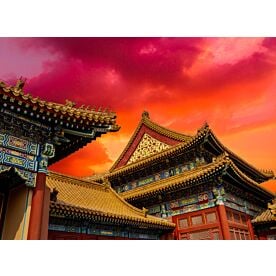 Forbidden City Sunset Wallpaper Wall Mural