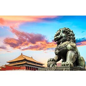 Forbidden City with Bronze Lion 8498 Wallpaper Wall Mural