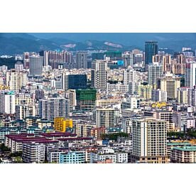 Skyline of Sanya Hainan China Wallpaper Wall Mural