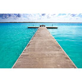 Bacalar Lagoon Pier 6356 Wallpaper Wall Mural