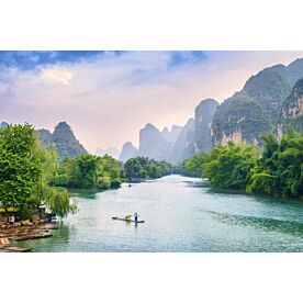 Karst Mountains and Li River Guilin Wallpaper Wall Mural