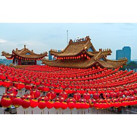 Lanterns at Thean Hou Temple Malaysia 0795 Wallpaper Wall Mural