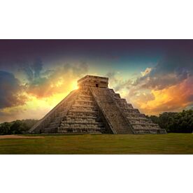 El Castillo Pyramid Sunset 5419 Wallpaper Wall Mural