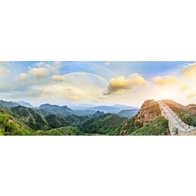 Great Wall of China Rainbow Wallpaper Wall Mural