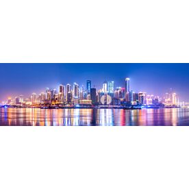 Chongqing Skyline at Night Wallpaper Wall Mural