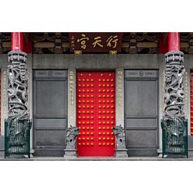 Chinese Temple Door 1202 Wallpaper Wall Mural