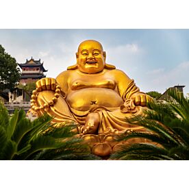 Laughing Buddha Statue 2391 Wallpaper Wall Mural