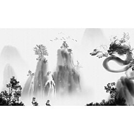 Asian Landscape Ink Wash Painting 8636 Wallpaper Wall Mural