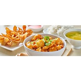 Orange Chicken Crab Rangoon Wallpaper Wall Mural