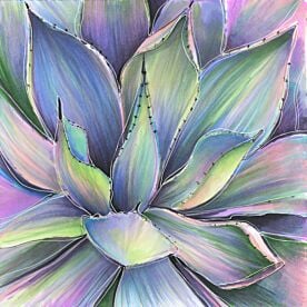 Watercolor Agave 1472 Wallpaper Wall Mural