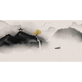 Chinese Landscape Ink Wash Painting 7206 Wallpaper Wall Mural