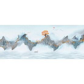 Modern Abstract Chinese Ink Wash Landscape 6805 Wallpaper Wall Mural