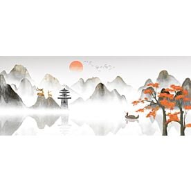 Chinese Landscape Ink Wash Painting 0500 Wallpaper Wall Mural