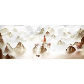 Modern Abstract Chinese Ink Wash Landscape 9355 Wallpaper Wall Mural