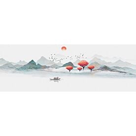 Modern Abstract Chinese Ink Wash Landscape 3768 Wallpaper Wall Mural