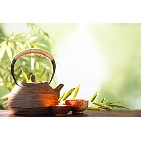 Chinese Tea and Bamboo 9735 Wallpaper Wall Mural