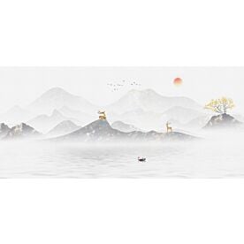 Modern Abstract Chinese Ink Wash Landscape 1731 Wallpaper Wall Mural