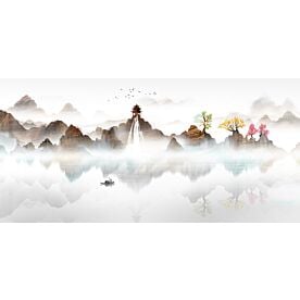 Modern Abstract Chinese Ink Wash Landscape 3811 Wallpaper Wall Mural