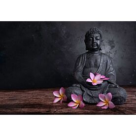 Buddha and Lotus Flowers 0129 Wallpaper Wall Mural