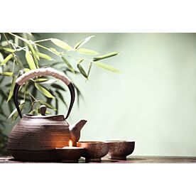 Chinese Tea and Bamboo 1098 Wallpaper Wall Mural