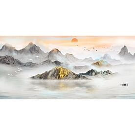 Modern Abstract Chinese Ink Wash Landscape 6832 Wallpaper Wall Mural