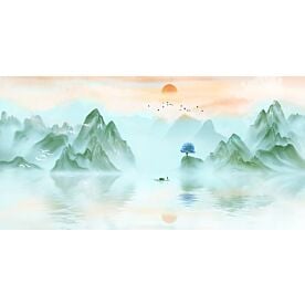 Modern Abstract Chinese Ink Wash Landscape 6991 Wallpaper Wall Mural