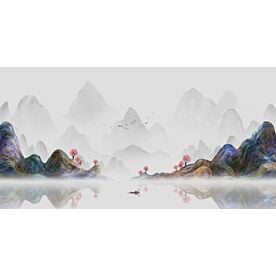 Modern Abstract Chinese Ink Wash Landscape 7383 Wallpaper Wall Mural