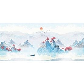 Modern Abstract Chinese Ink Wash Landscape 7526 Wallpaper Wall Mural