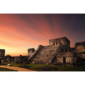 Castillo Fortress Tulum 9259 Wallpaper Wall Mural