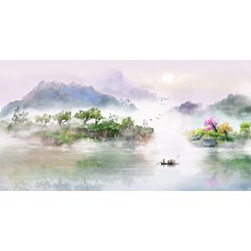 Modern Abstract Chinese Ink Wash Landscape 0260 Wallpaper Wall Mural