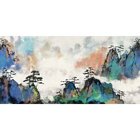 Modern Abstract Chinese Ink Wash Landscape 0977 Wallpaper Wall Mural