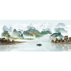 Modern Abstract Chinese Ink Wash Landscape 4827 Wallpaper Wall Mural