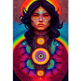 Illustrated Mexican Woman 2997 Wallpaper Wall Mural